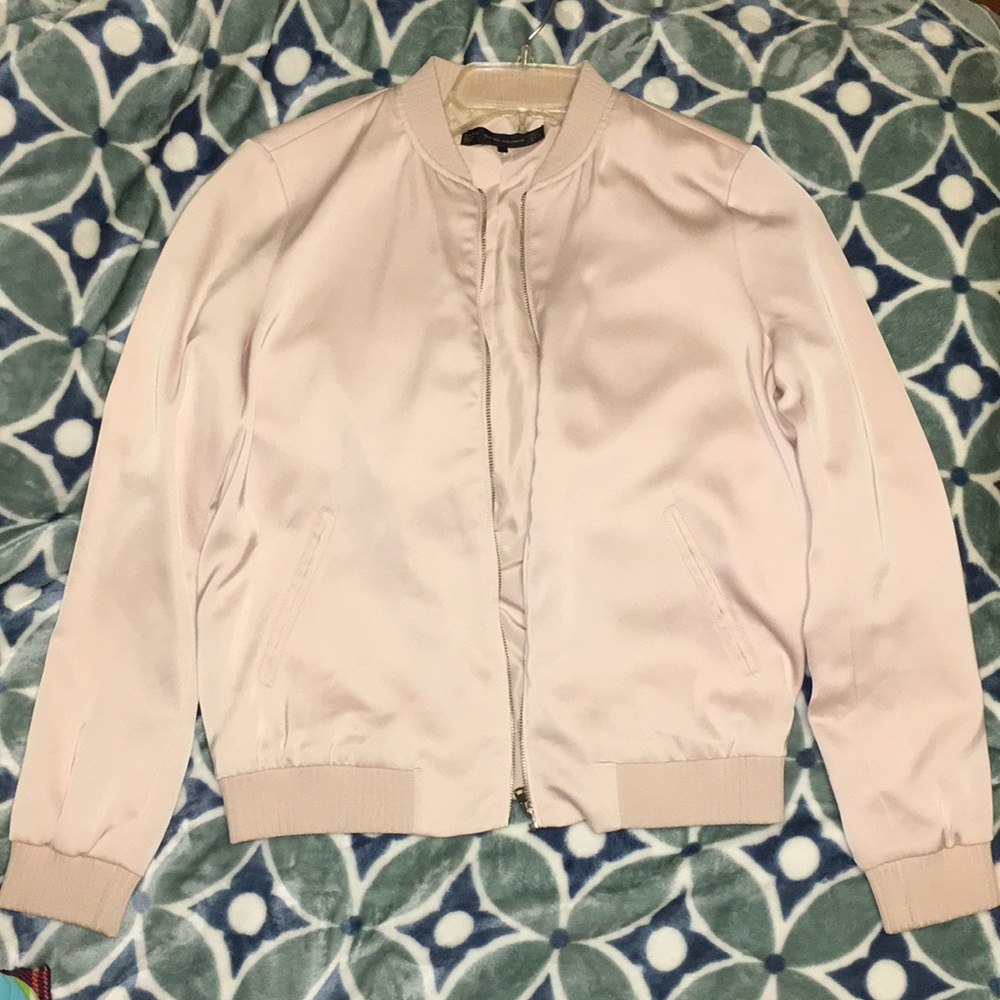 🎀Zara Satin Bomber Jacket🎀
